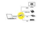 ROLINE Dockingstation USB Type C, 4K HDMI, USB 3.2 Gen 1, SD/MicroSD