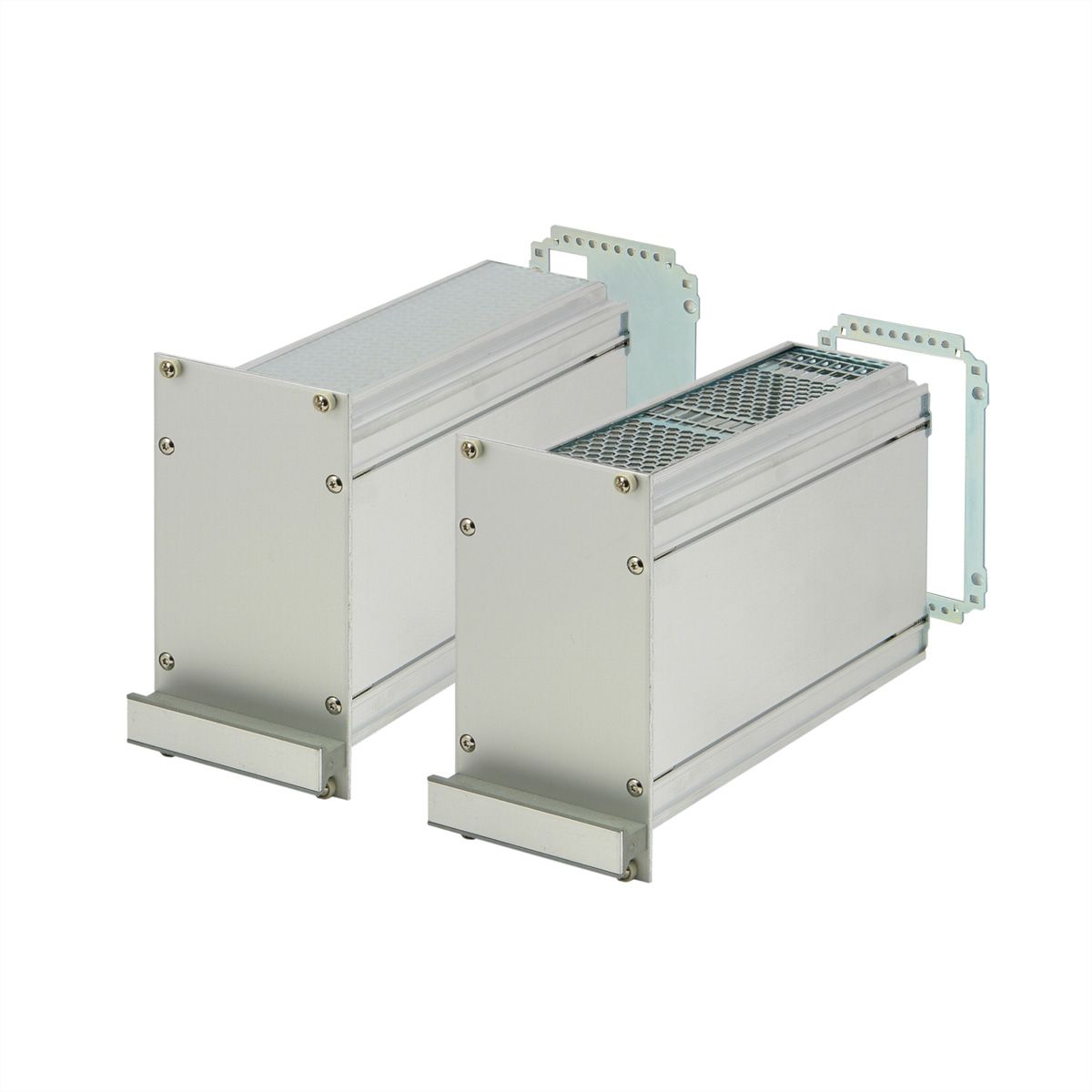 SCHROFF Frame Type Plug-In Unit PRO Kit, Shielded, Perforated, 1 Connector, 3 U, 21 HP, 227 mm