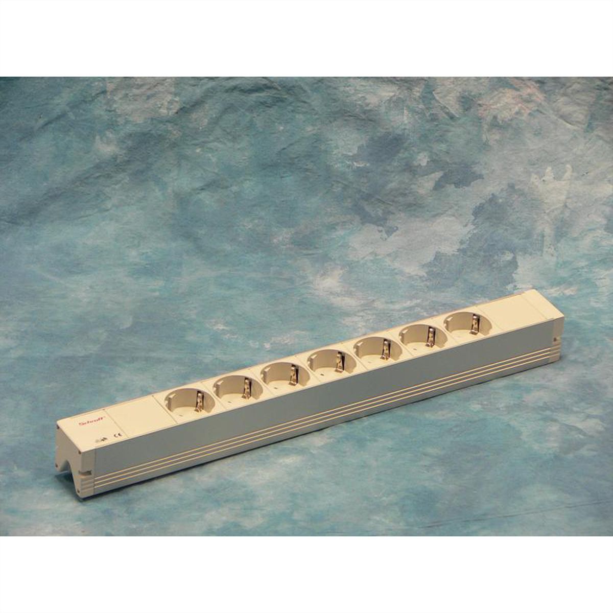 SCHROFF socket strip with earthing contact, Wieland-STDL.WIEL/earthing contact 7DO. 438,5L