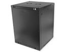 ROLINE 19-inch wandbehuizing Basic Plus 15U, 600x600 BxD zwart