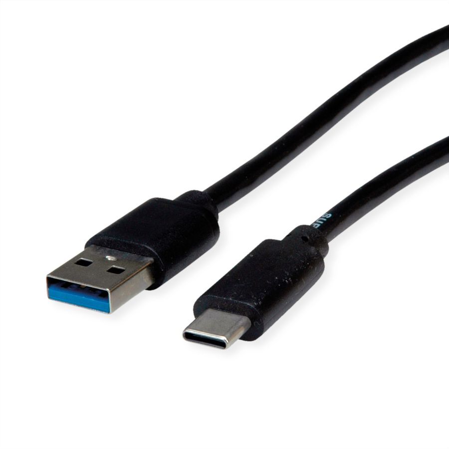 ROLINE RM USB 3.2 Gen 2 Cable, A-C, M/M, black, 1 m