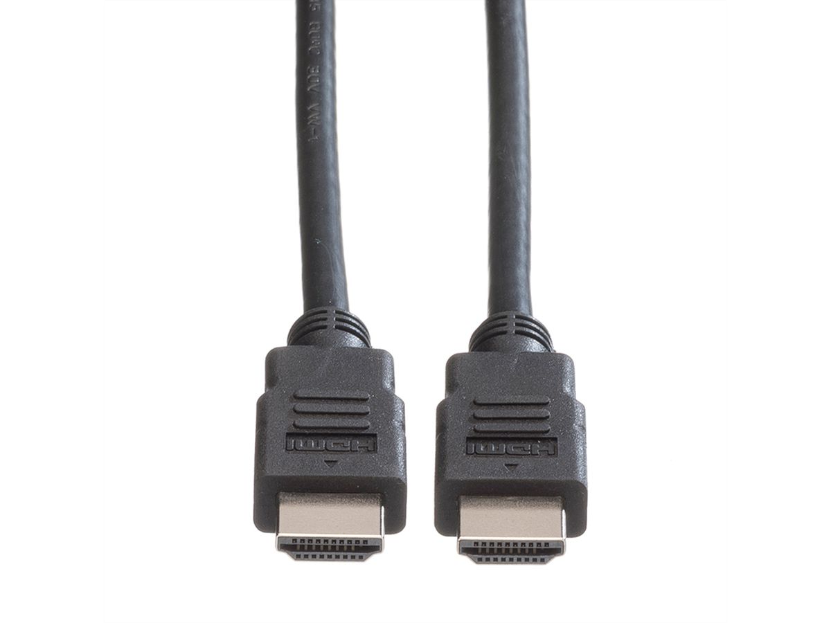 ROLINE HDMI High Speed kabel met Ethernet M-M, LSOH, zwart, 7,5 m