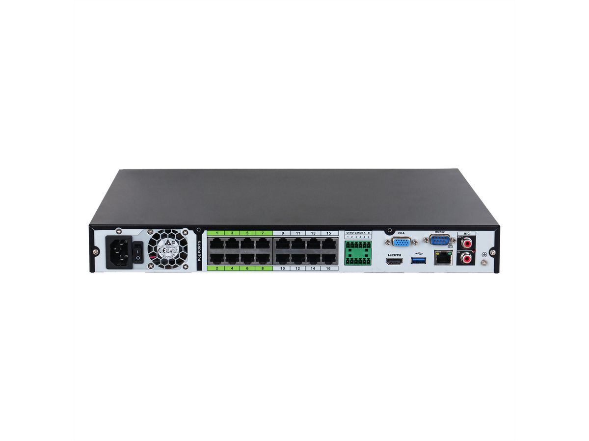 DAHUA DHI-NVR5216-16P-EI, 16CH 2HDD 1U Netzwerk-Videorekorder