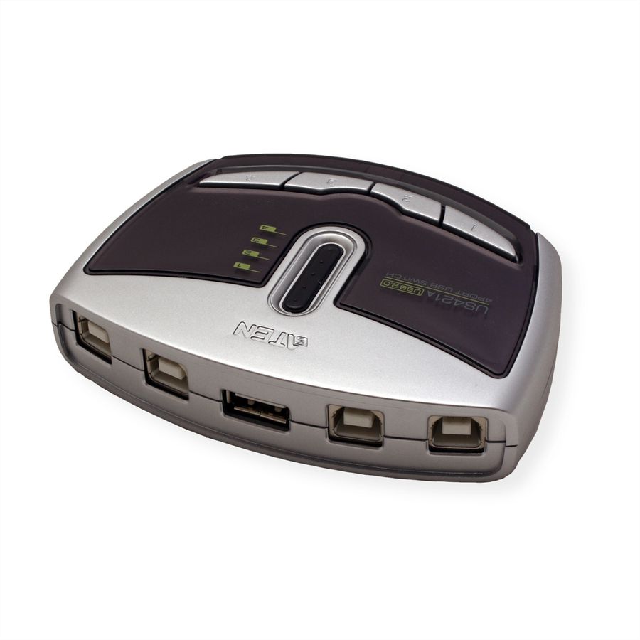 ATEN US421A USB 2.0-Peripheriegeräte-Switch mit 4 Ports