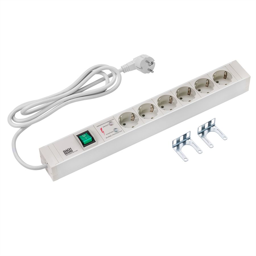 BACHMANN 19" PDU PVC 6xCEE7/3 switch