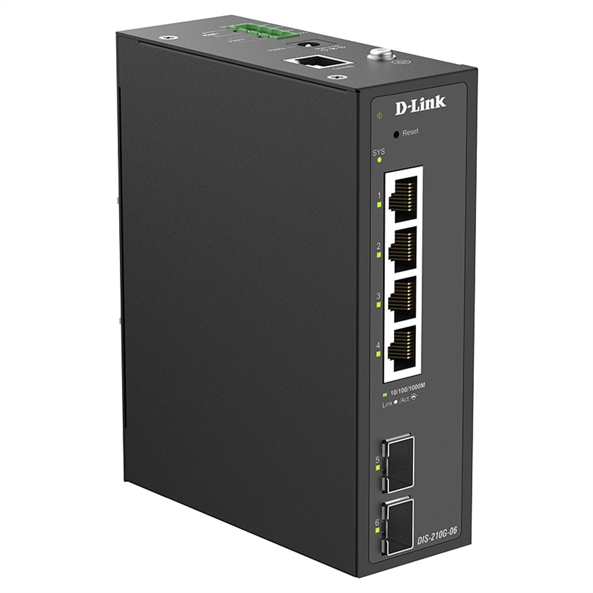 D-Link DIS-210G-06 6-Port Switch, Smart Managed Gigabit Industrial