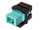 ROLINE Fiber Optic Keystone Jack, SC Simplex, Multimode, OM3