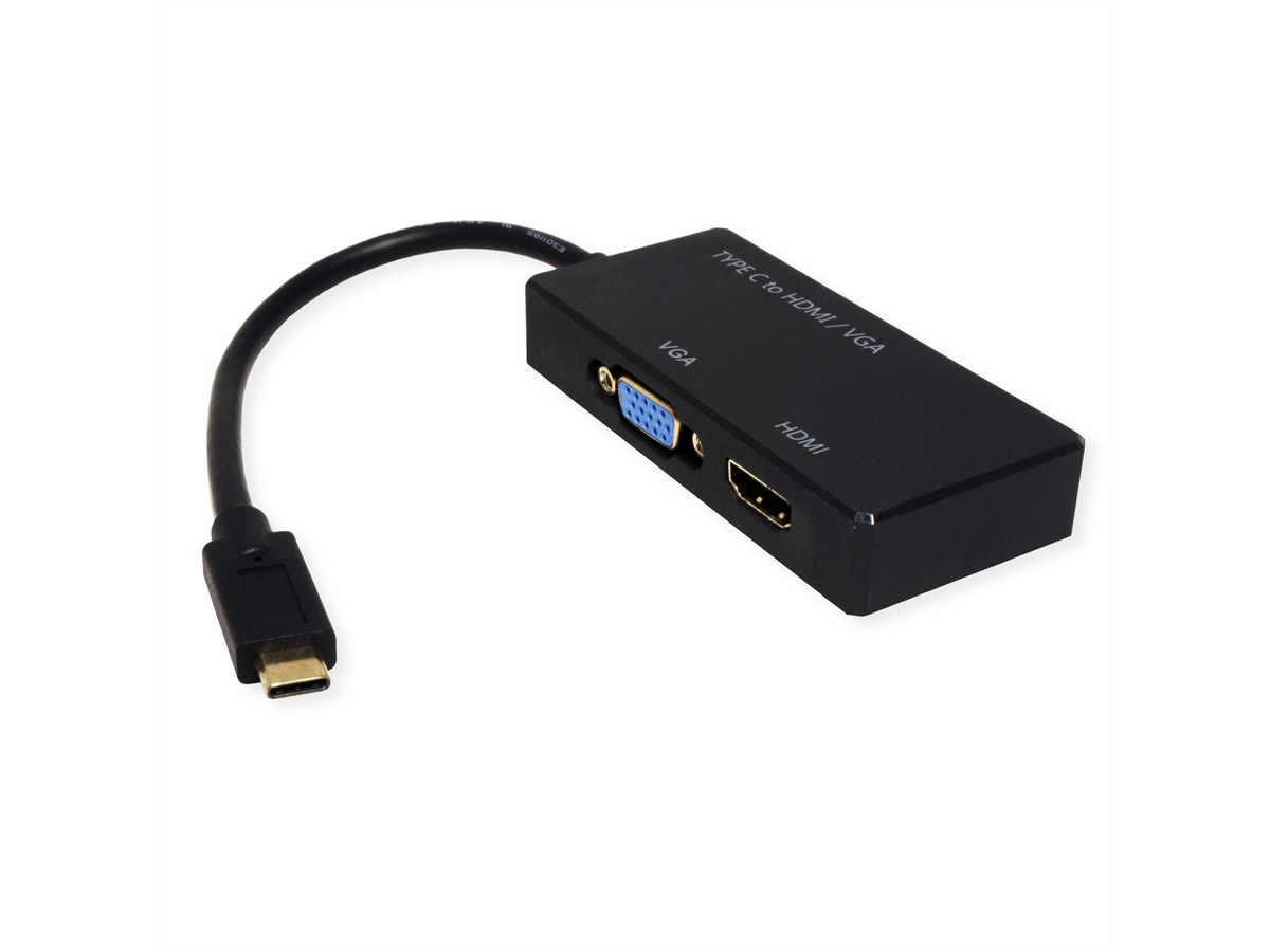 VALUE Beeldschermadapter USB Type C - VGA / HDMI