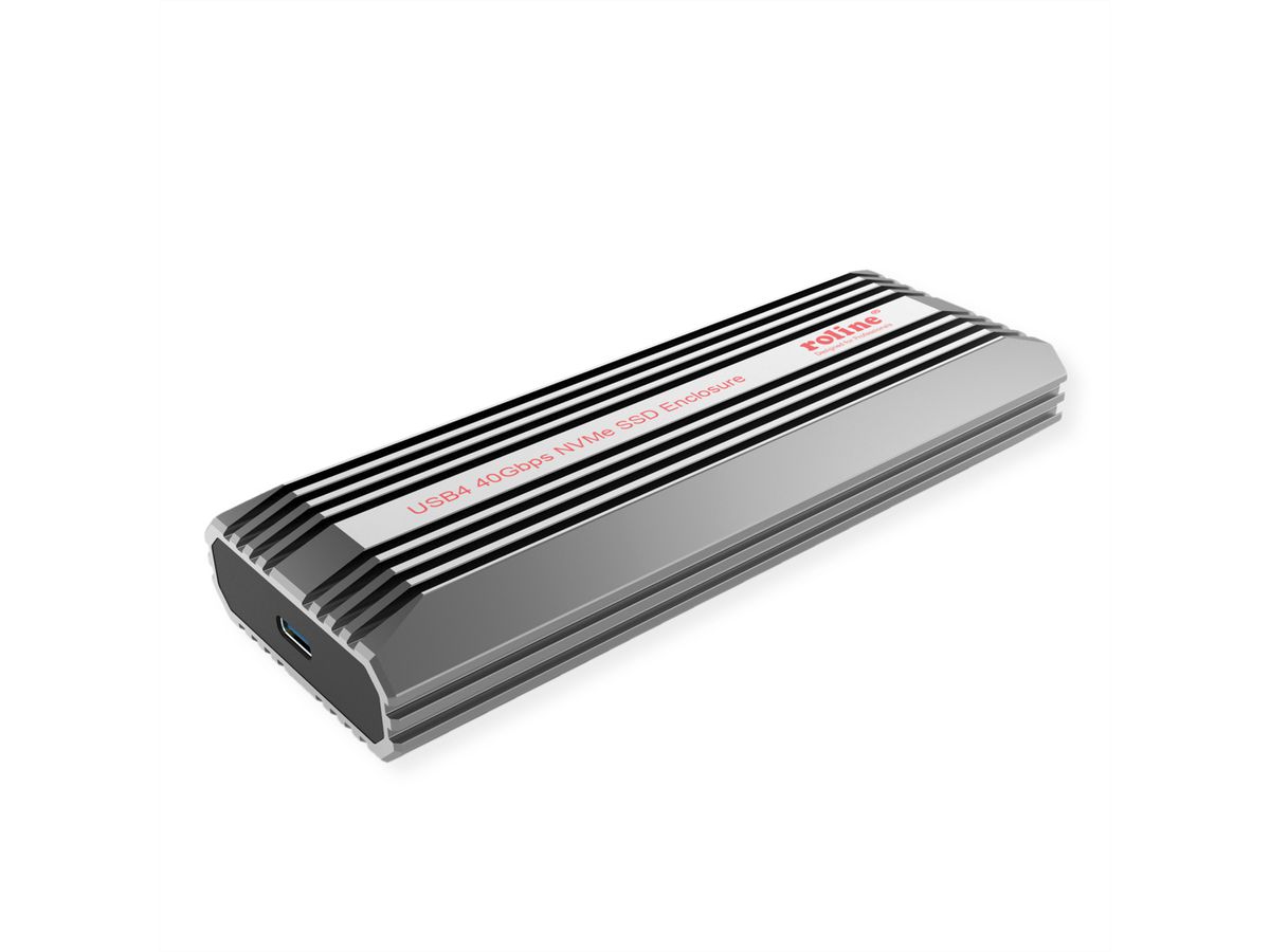 ROLINE externe SSD-behuizing, M.2, NVMe naar USB 4 Gen 3x2 Type C