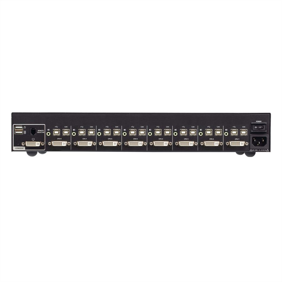 ATEN CS1188D4C 8-Poorts USB 4K DVI Secure KVM met Card Reader