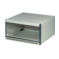 SCHROFF RatiopacPRO AIR bureaukast, achteraf te plaatsen afscherming, Front Trim, 3/4 HE, 84 HP, 375 mm