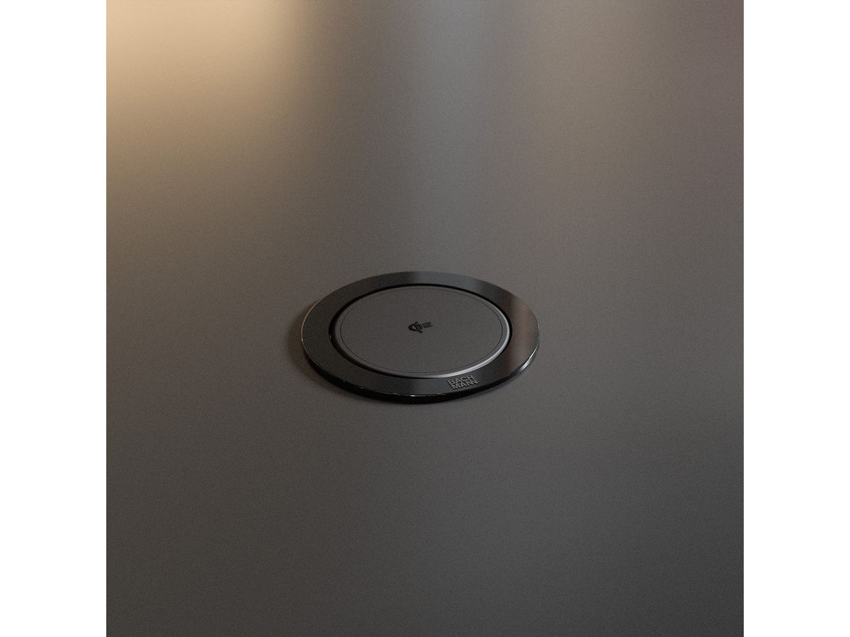 BACHMANN ELEVATOR2 1xCH T13, 1xUSB C Wireless Charger RAL9005 2,0m AE