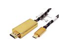 ROLINE GOLD USB type C - HDMI adapterkabel, M/M, 2 m