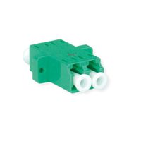 TELEGÄRTNER  LC/APC Duplex adaptor, Singlemode, cramic sleeve, plastic housing, green, Z77