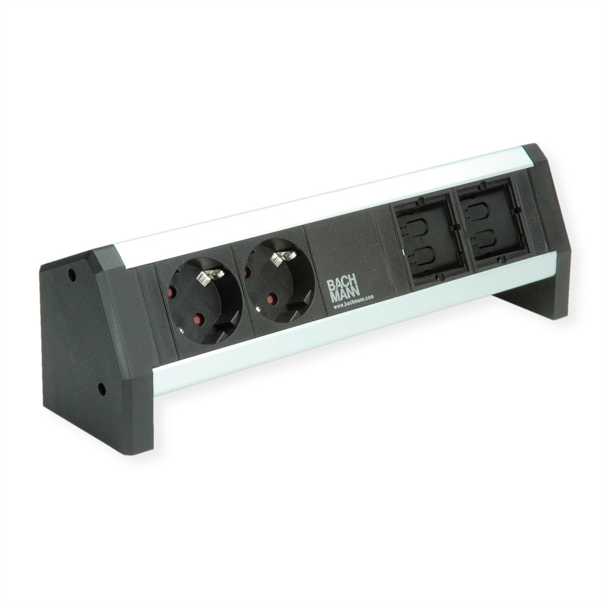BACHMANN DESK 2x geaard stopcontact, 2x ABD GST18