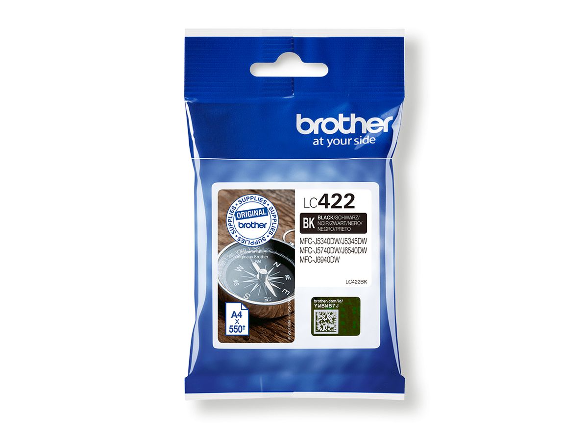 Brother LC422BK ink cartridge 1 pc(s) Original Black