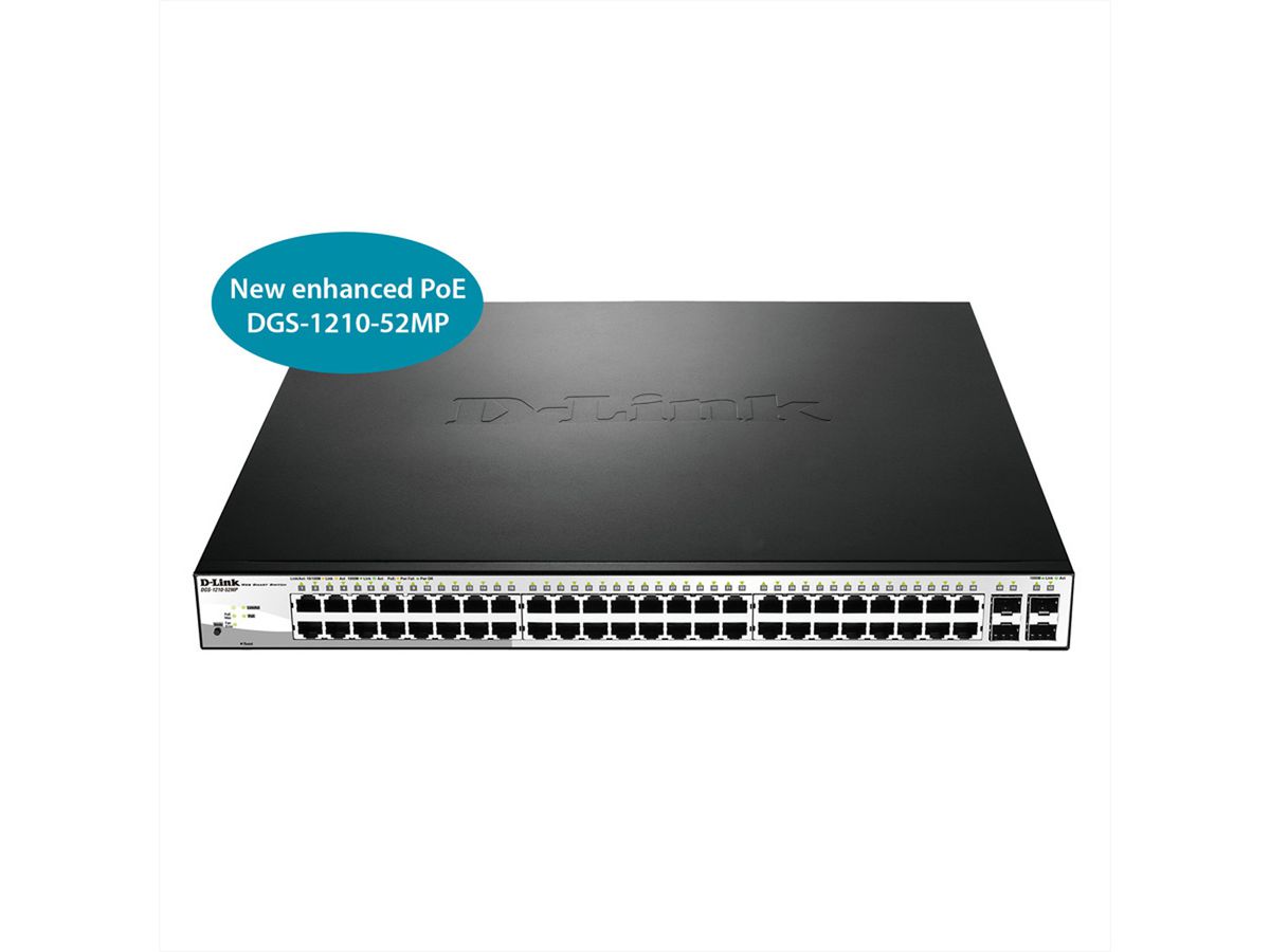 D-Link DGS-1210-52MP 52-poorts Layer2-switch