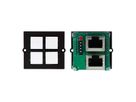 BACHMANN frame 4x push-button universal controller+ labelling fields