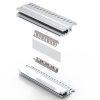 SCHROFF EMC Shielding Kit, Between Horizontal Rails, Stainless Steel, 84 HP