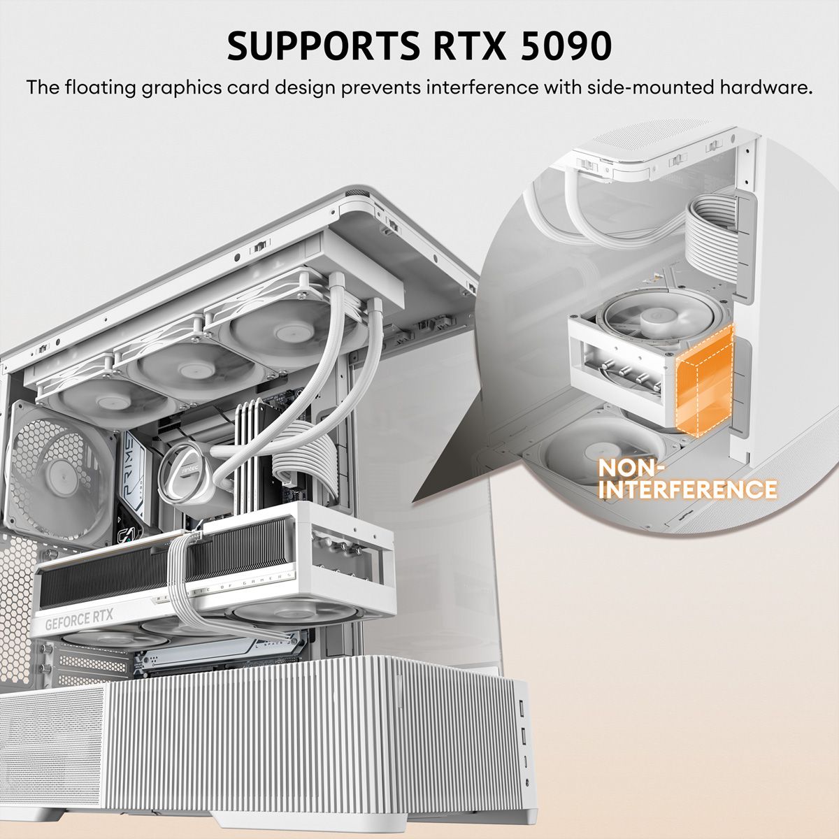 ANTEC Constellation C6 Curve Air White PC Case ATX Midi Tower, white