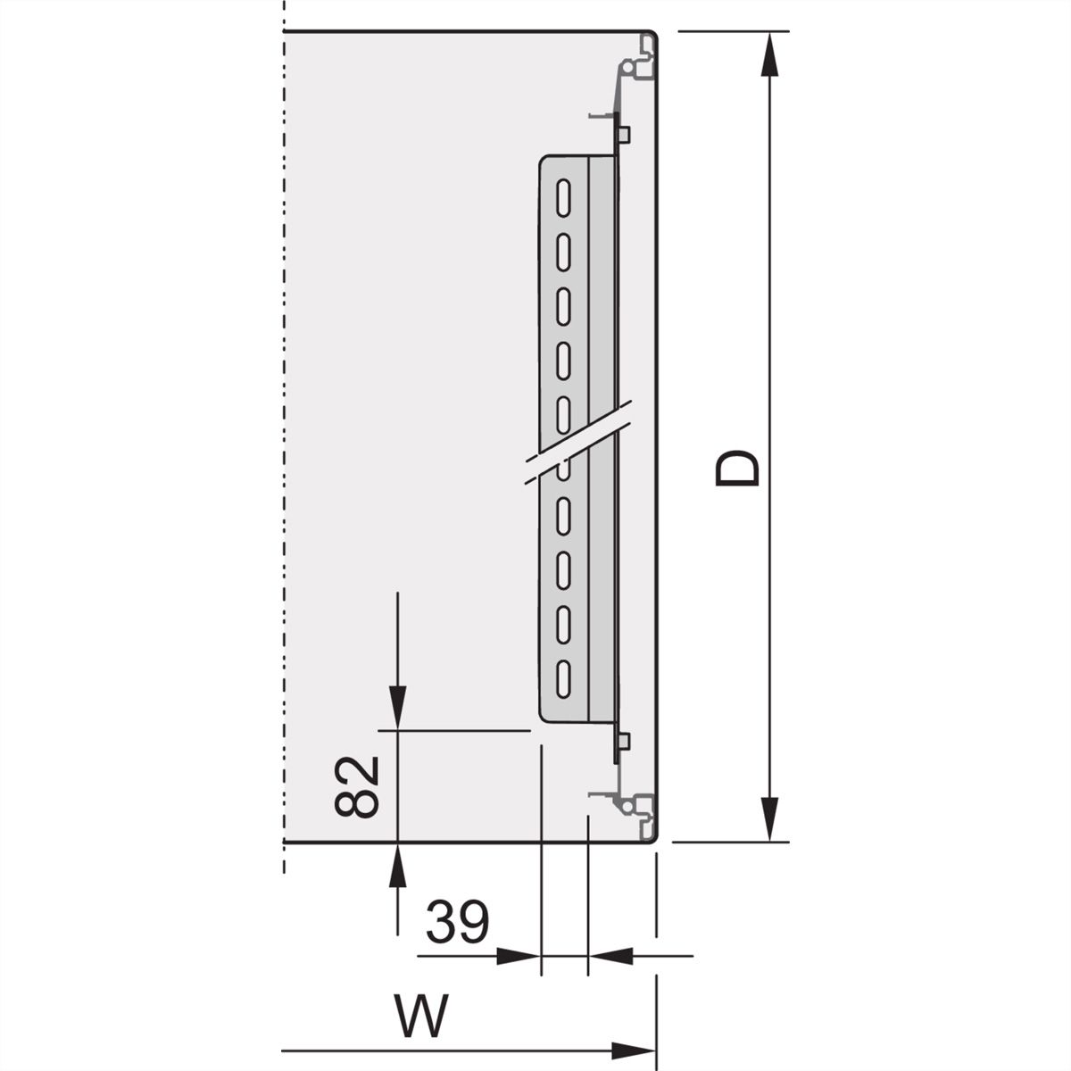 SCHROFF Novastar Geleiderail, 25 kg, 1000D, 1 paar