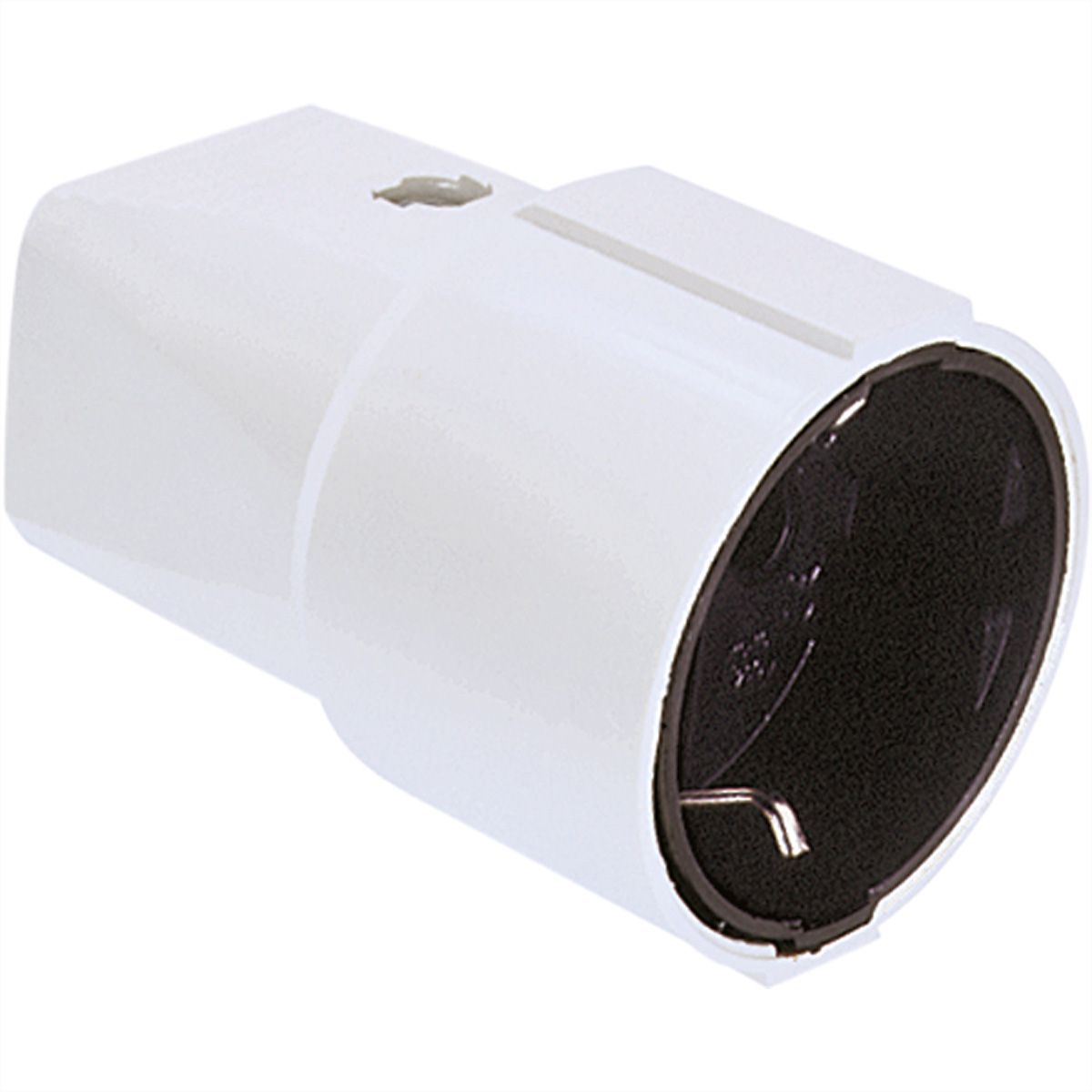 BACHMANN central earthing contact coupling, white
