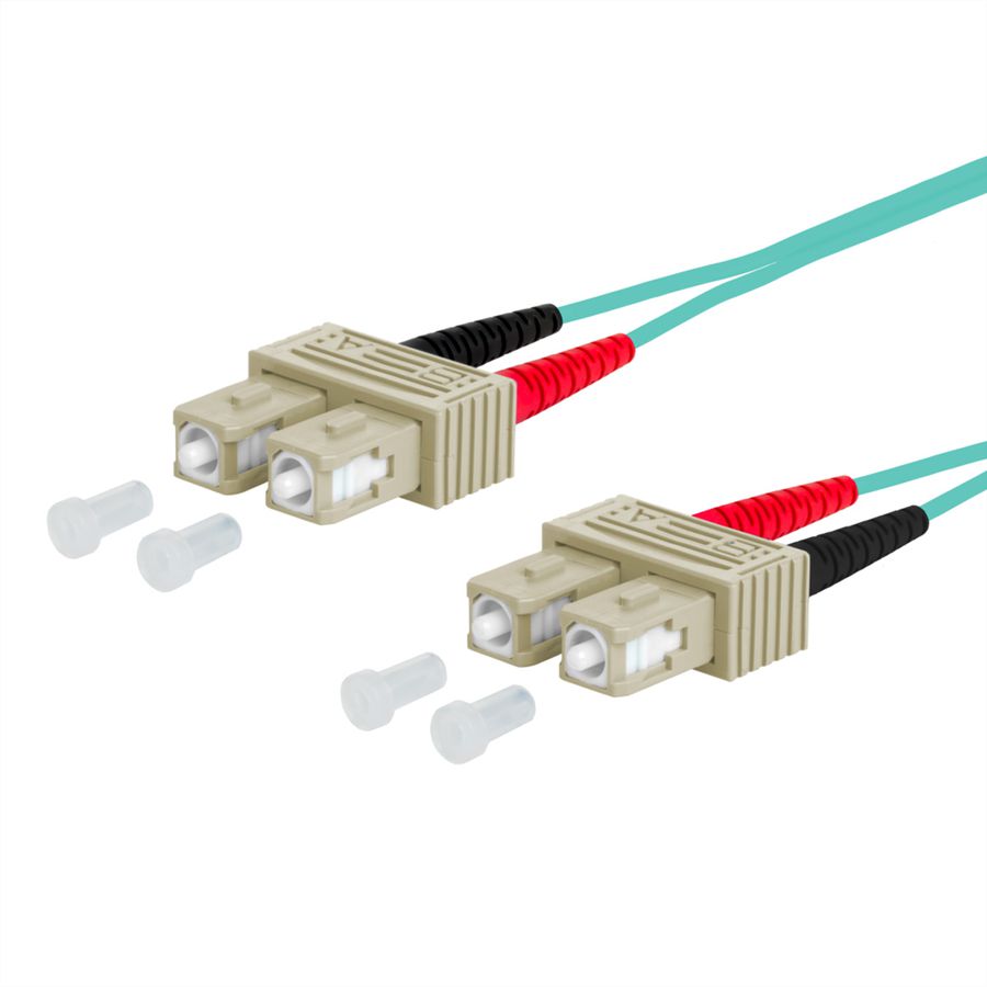 METZ CONNECT OpDAT patch cord, SC-D/SC-D OM3, 2 m