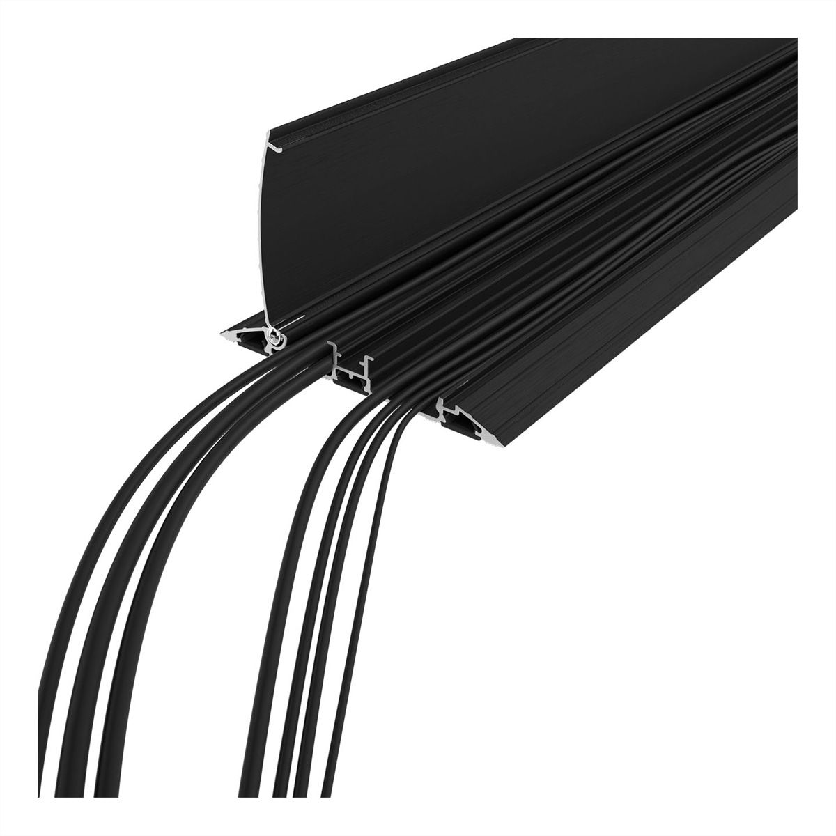 DATAFLEX Addit cable protector, straight 433, black, 180 cm