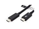 ROLINE Thunderbolt™ 5 Cable, 80Gbit/s, 240W, C-C, M/M, passive, black, 1 m