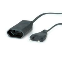 BACHMANN Euro extension lead 230V/2.5A, black, 2 m