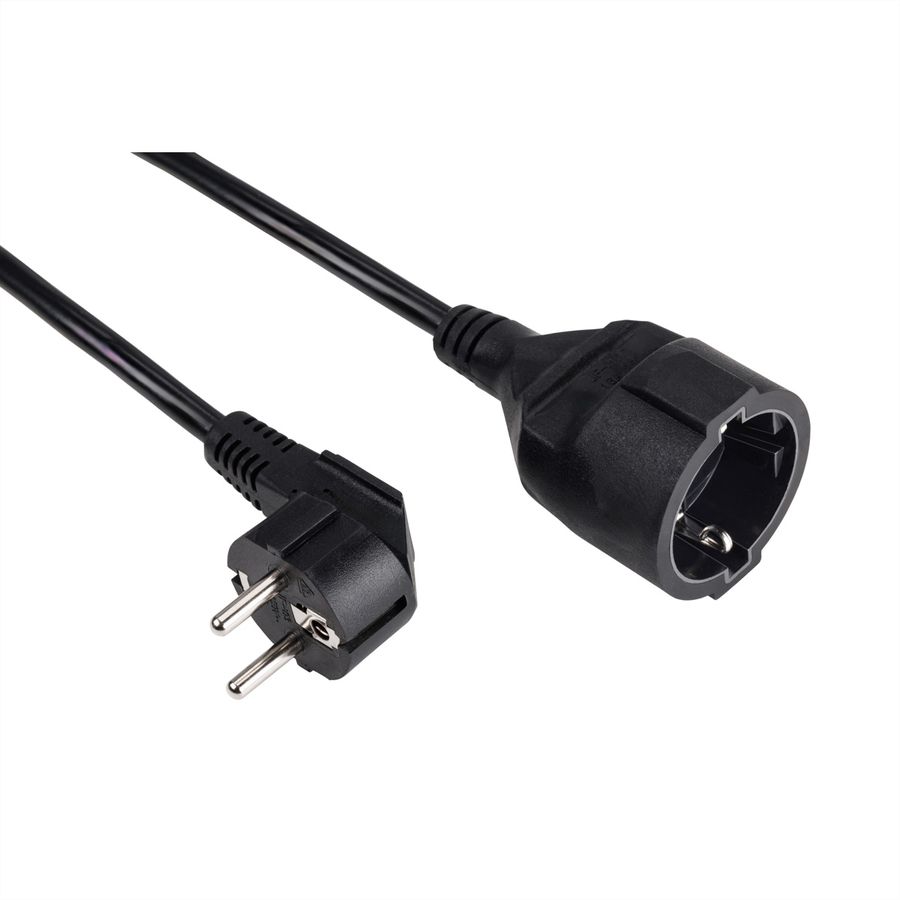 BACHMANN Extension cable, Earthing contact 230V 2m black