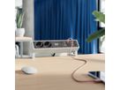BACHMANN DESK2 2xprotective contact USB A&C, USB Charger 22W 1xABD 0.2m GST18 INOX