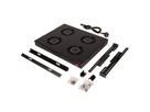 ROLINE 19" Fan unit with 4 fans, ON/OFF black