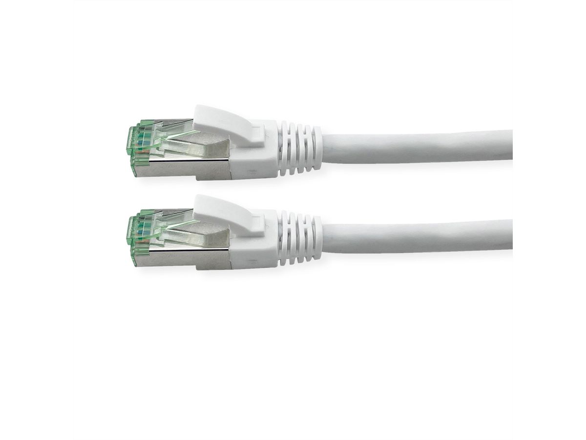 ROLINE RM Patchkabel Cat.6A S/FTP (PiMF), wit, 0,3 m
