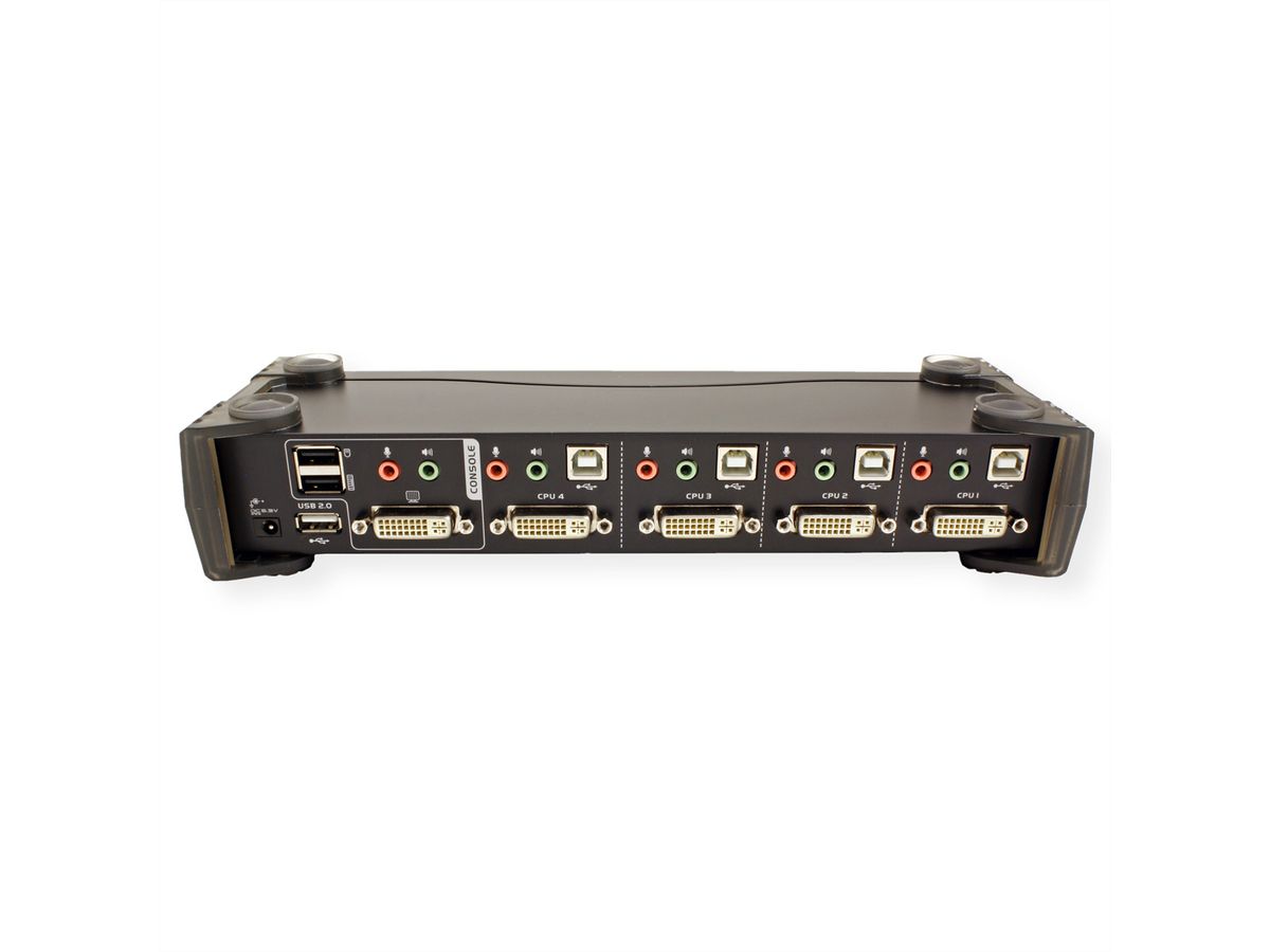 ATEN CS1784A KVM Switch Dual-Link DVI, USB, Audio, 4-Poorts