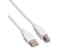 VALUE USB 2.0 Kabel, type A-B,  Type A-B, wit, 3 m