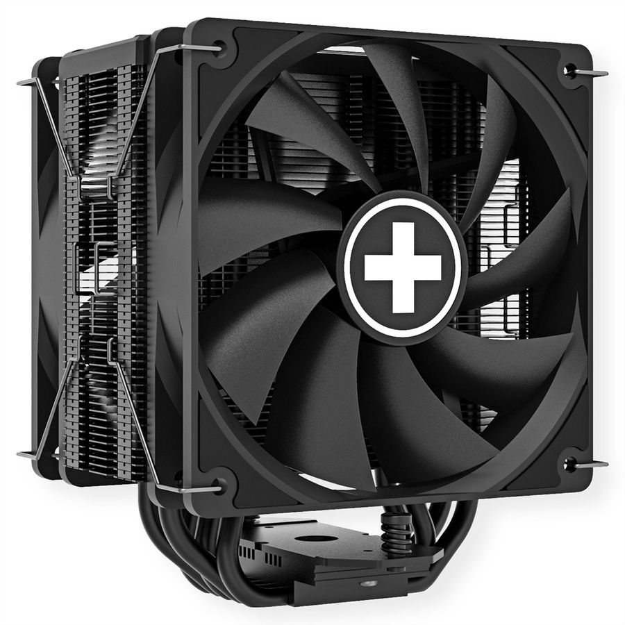 Xilence M705D AMD and Intel CPU Cooler, 2x 120mm Black PWM Fans, 220W TDP