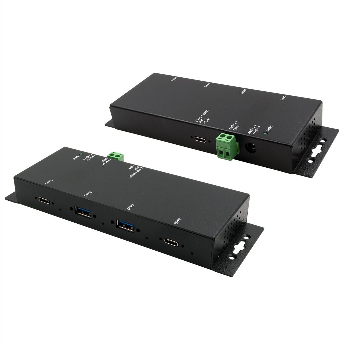 EXSYS EX-1234HMVS 4 Port USB 3.2 Gen2 Hub mit 2x USB-C und 2x USB-A Anschluss