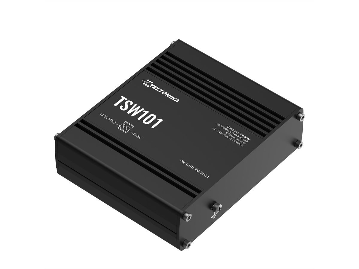 TELTONIKA TSW101 Switch 4xPoE+ Automotive In-Vehicle