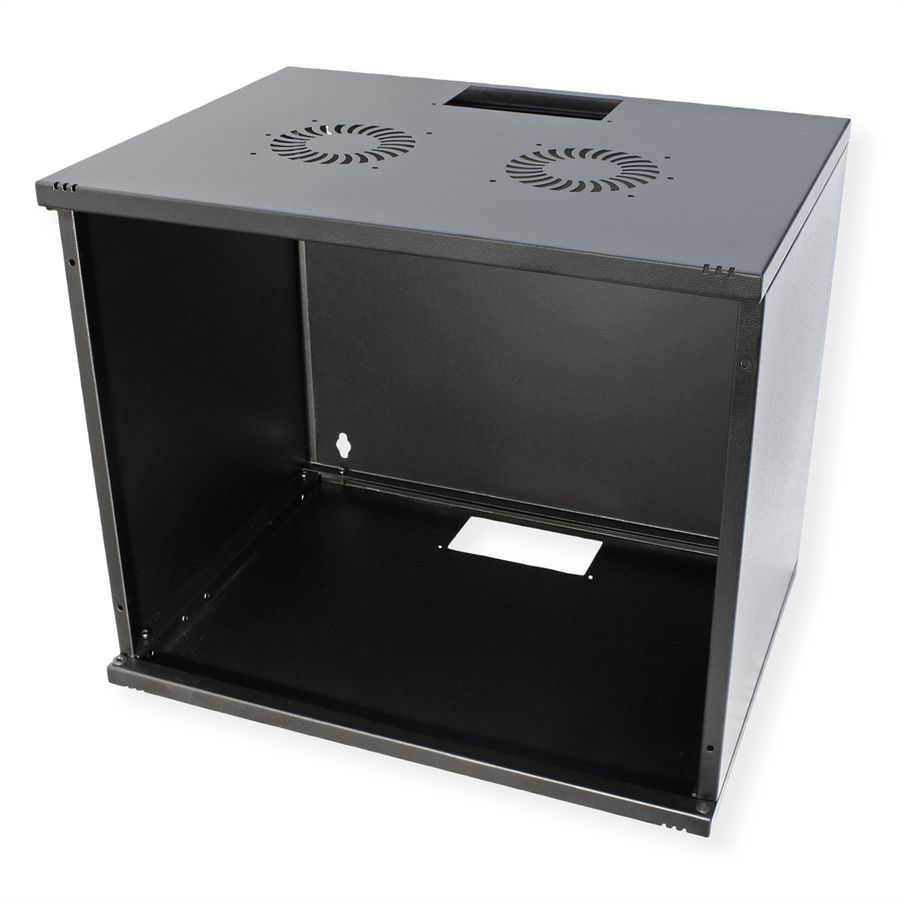 ROLINE 19-inch wandbehuizing Basic 9 U , 540x400 BxD Bouwpakket zwart