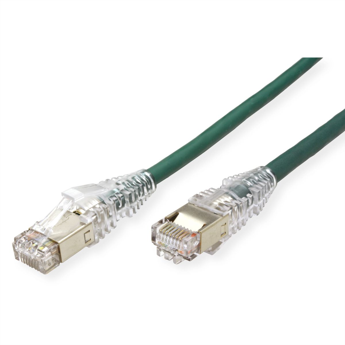 DÄTWYLER patchkabel Cat.6 (klasse E) S/FTP, CU 7702 flex LSOH, Hirose TM21, groen, 1 m