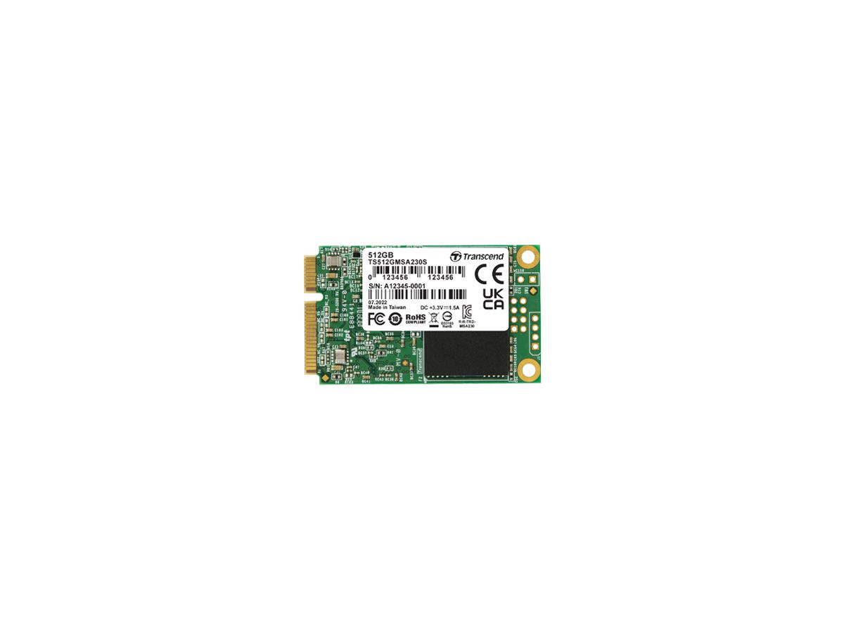 Transcend MSATA 230S 512 GB Serial ATA III 3D NAND