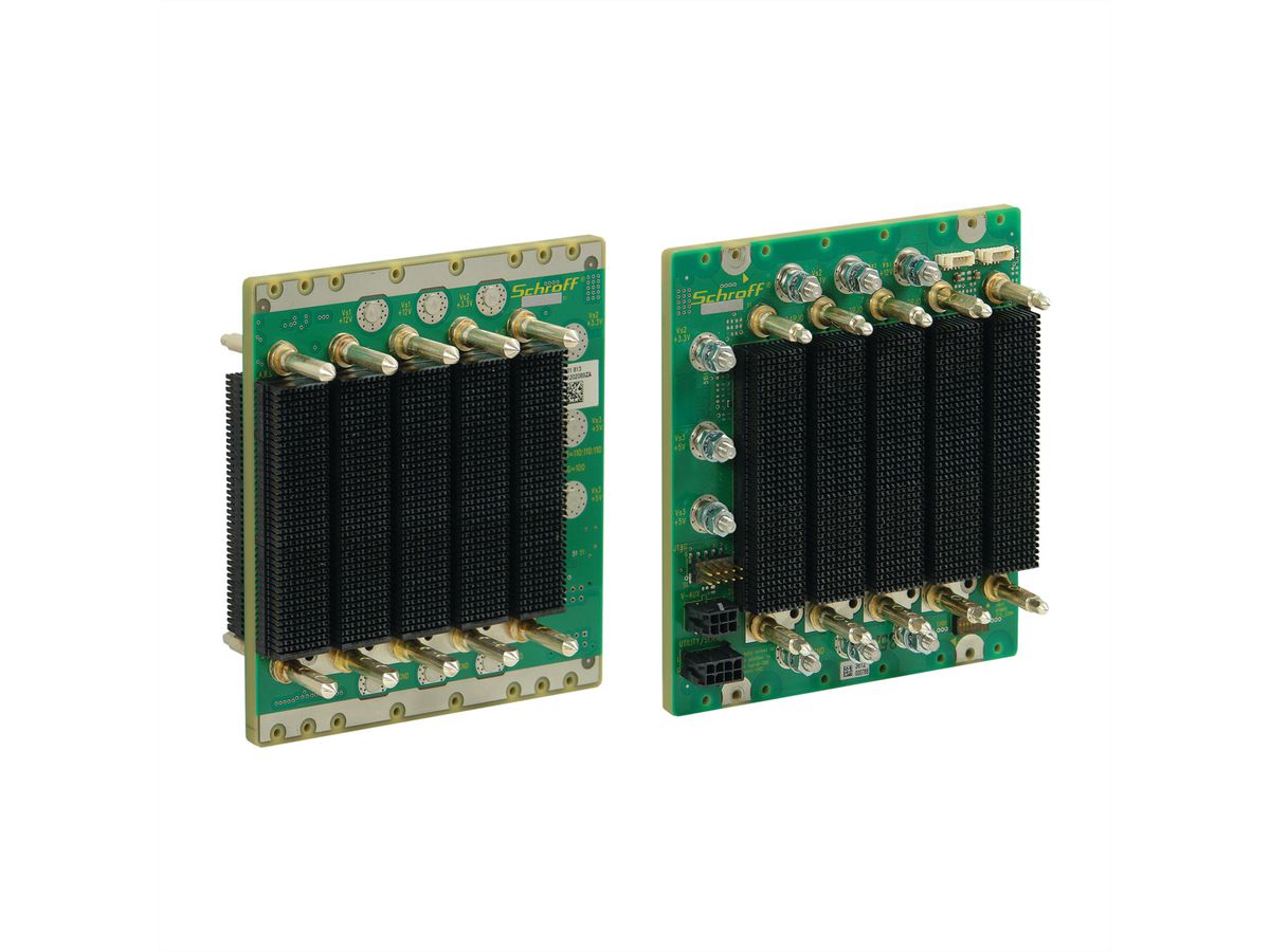 SCHROFF VPX Backplane, 3 U, 5 Slots, Full-Mesh, With RTM
