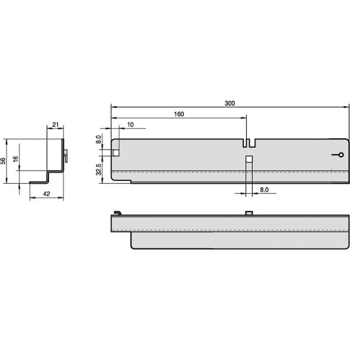 SCHROFF Labrack Slide Rail, 40 kg, 1 Pair