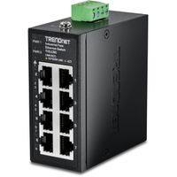TRENDnet TI-ELC80 8-poorts Ethernet Mini Switch Industriële DIN-rail