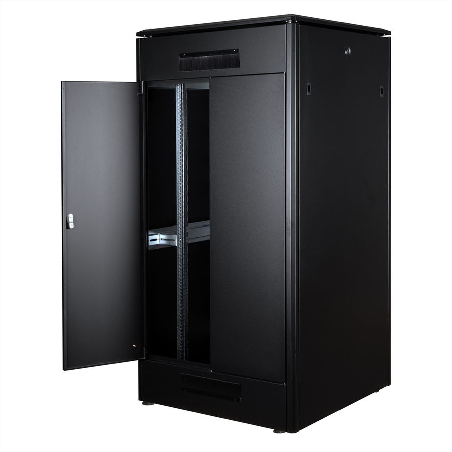 ROLINE 19-inch netwerkkast Pro 32 U , 800x800 BxD Glazen deur zwart