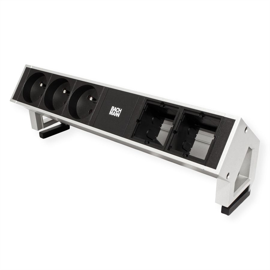 BACHMANN DESK2 3xUTE 35° 2xCM stroom 0,2m GST18 Inox gelakt