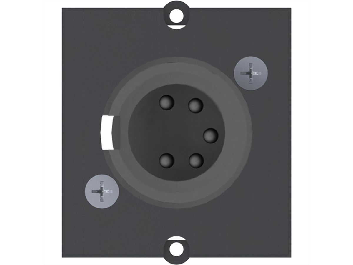 BACHMANN frame XLR 5-pin socket , Screw connection 5-pole