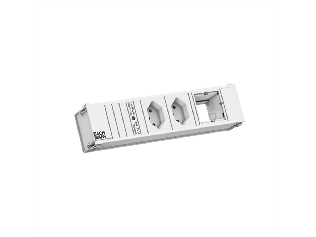 BACHMANN CONI 2xCH 0° 1xCM 0.2m GST18 RAL9010