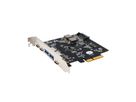 EXSYS EX-12007 5-poorts USB 3.2 Gen2 PCIe kaart 2x USB-A en 3x USB-C
